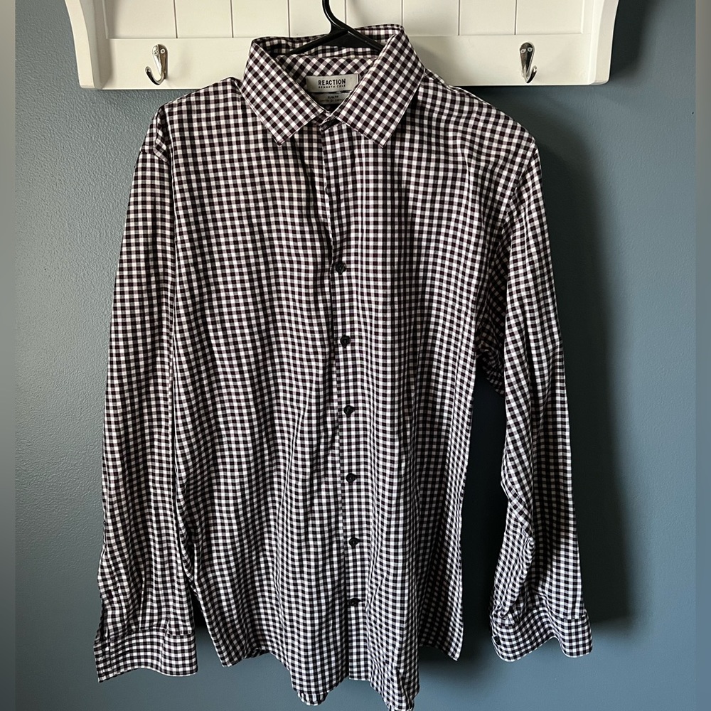 Kenneth Cole Reaction gingham dress shirt
